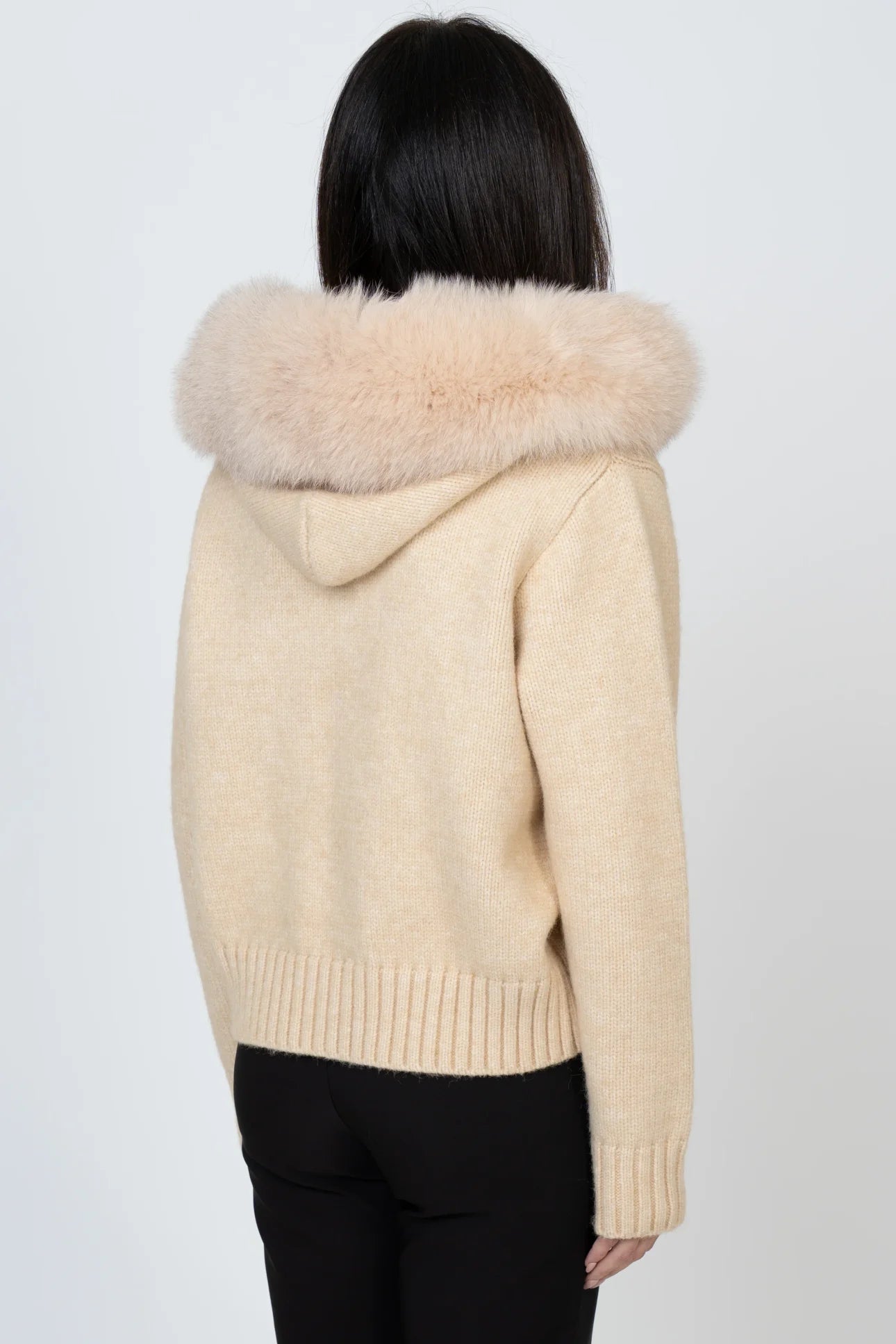 Faux Fur Hooded Coat