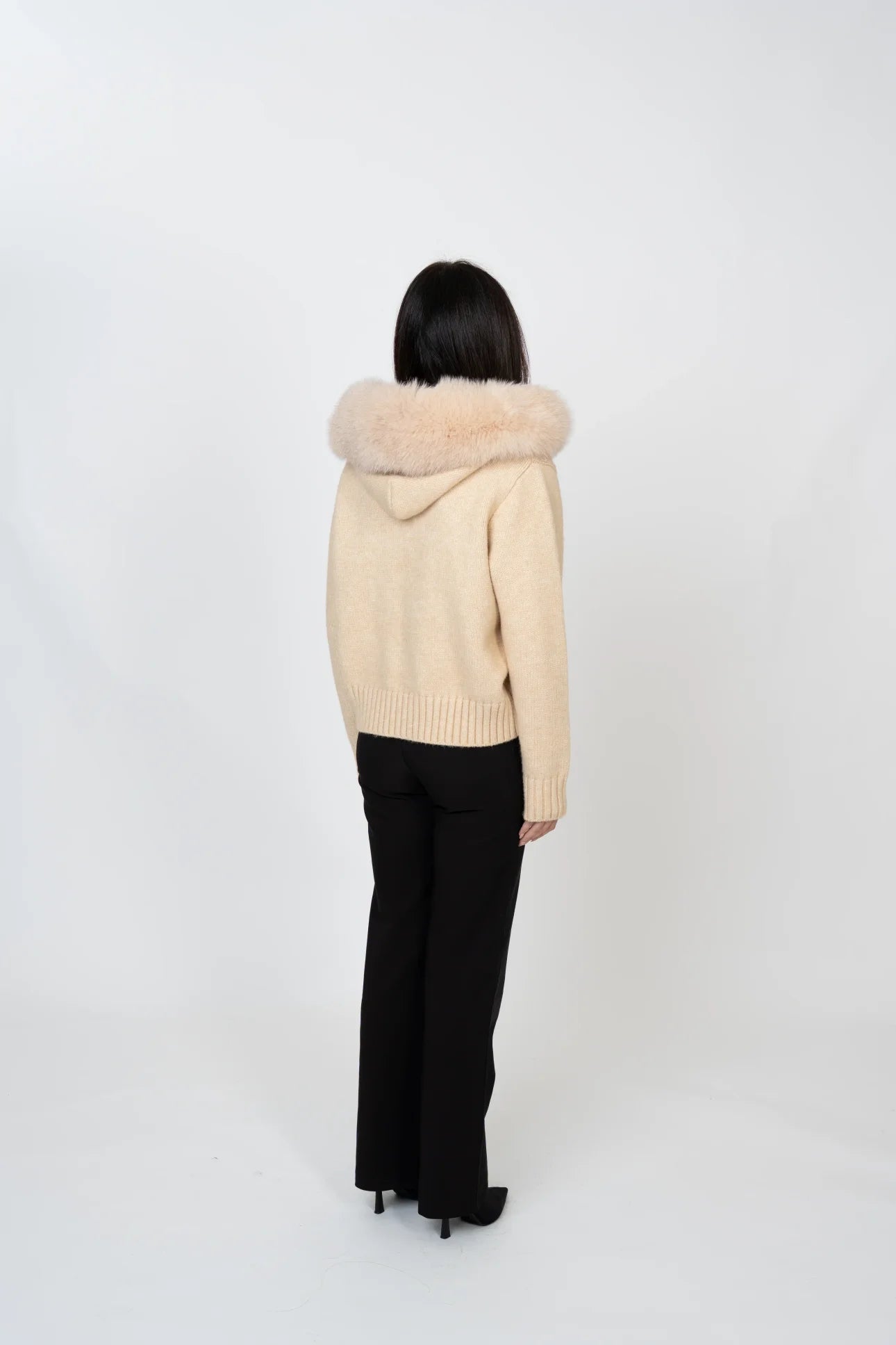 Faux Fur Hooded Coat