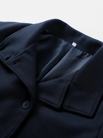Stand Collar Button Up Coat